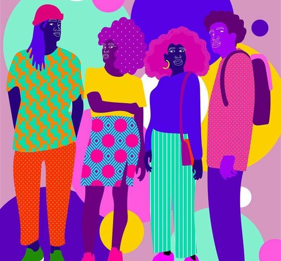 Les illustrations pop et engageantes d’Aurélia Durand qui mettent en scène des personnages afro-descendants.