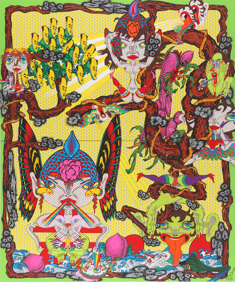 artiste peintre psychédélique